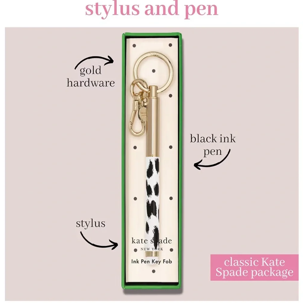 NIB Kate Spade Bag Charm/ Keychain Pen - Picture 2 of 5